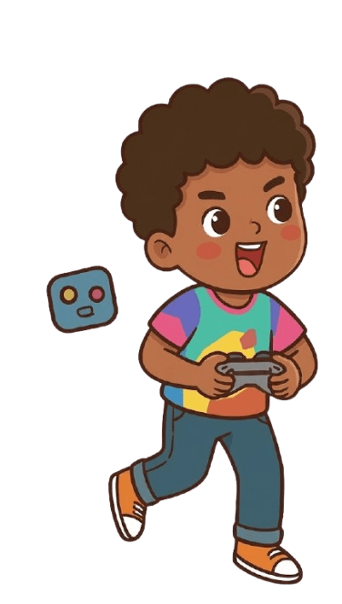 Child on a rainbow