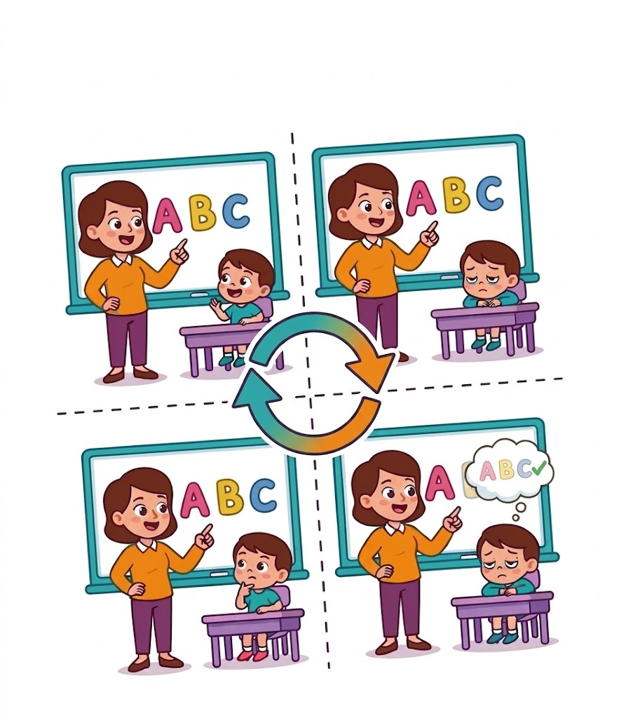 Teacher starts from scratch every time